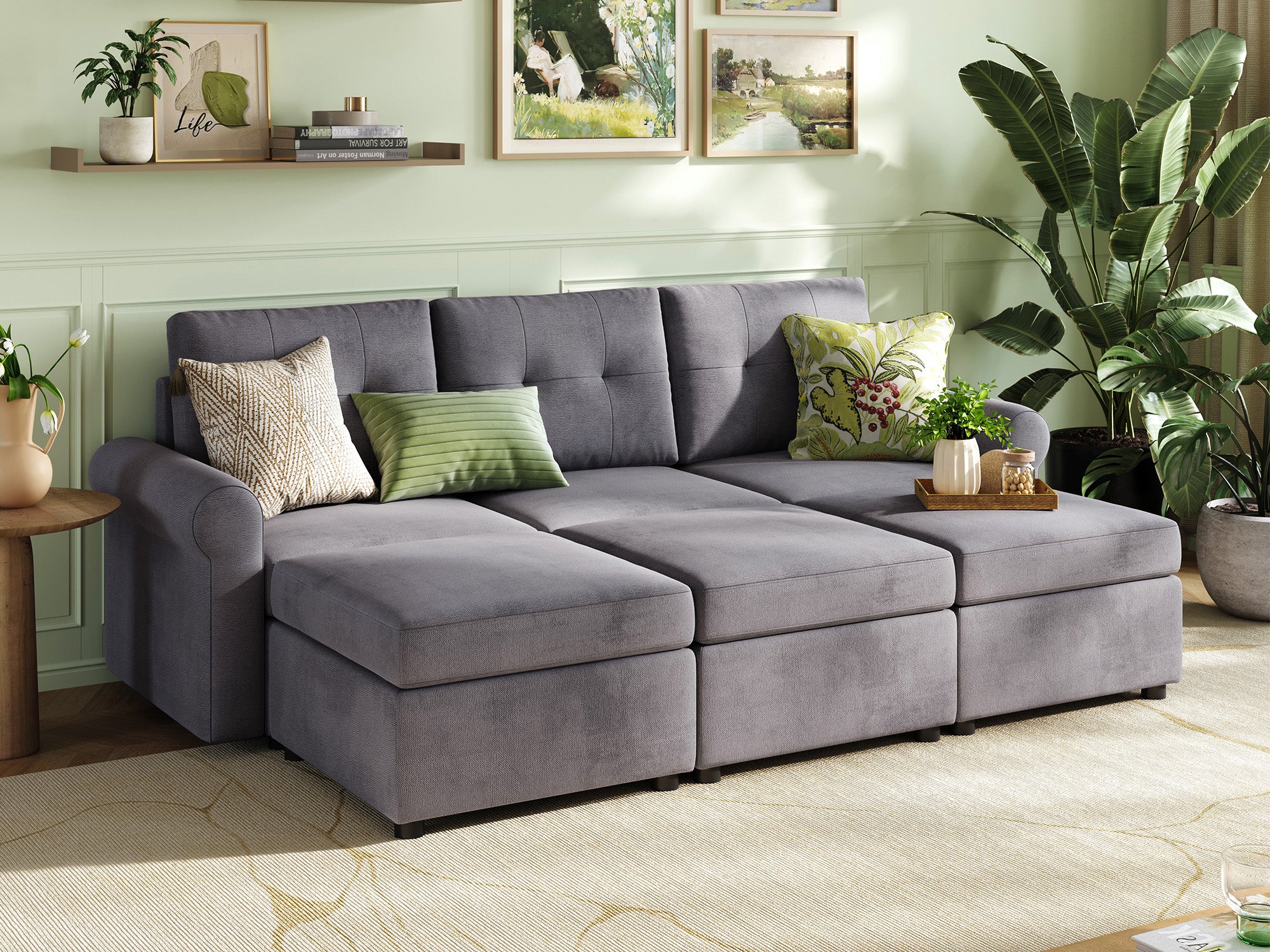 RUBIK III 3 Seats with 3 Ottomans - Image 10