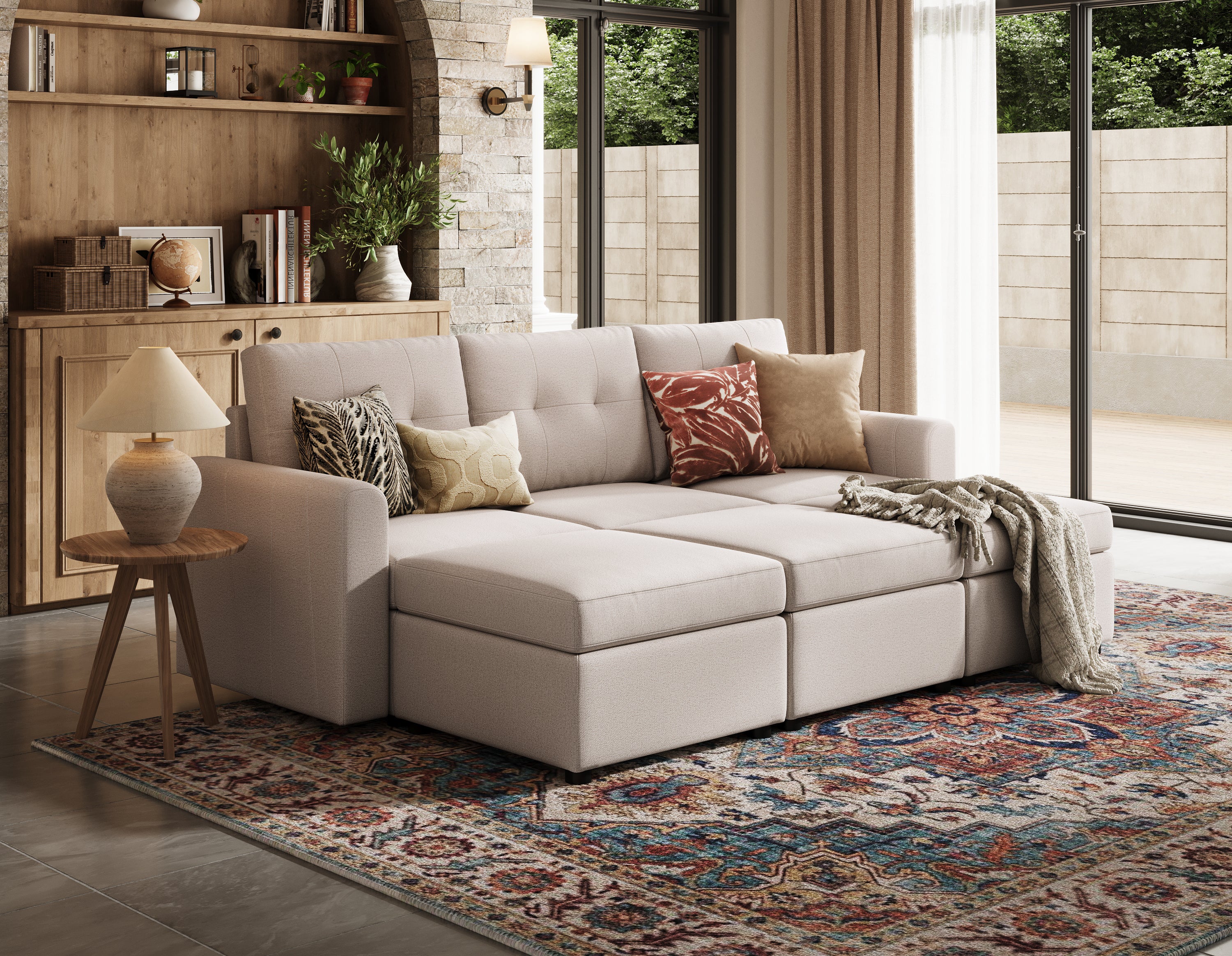 RUBIK III 3 Seats with 3 Ottomans - Image 14