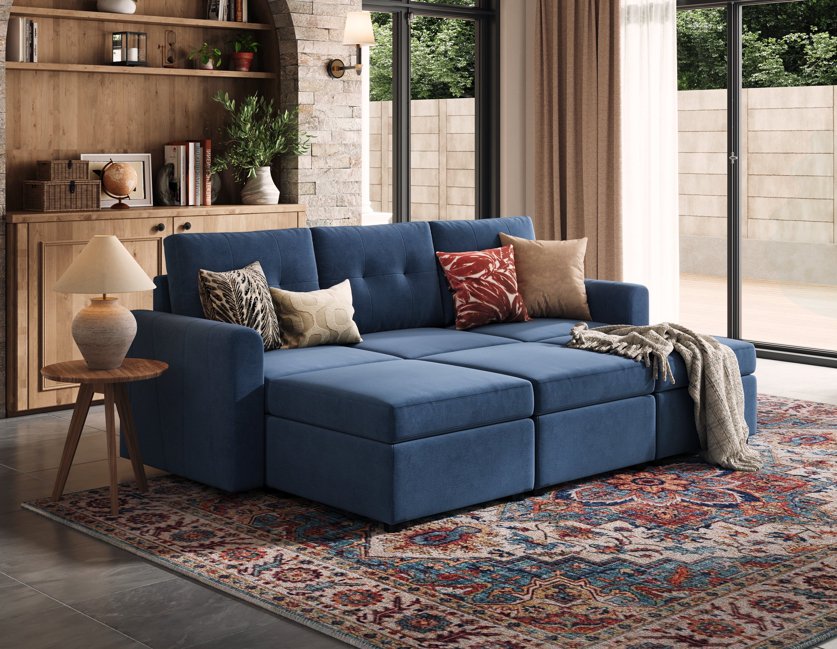 RUBIK III 3 Seats with 3 Ottomans - Image 17