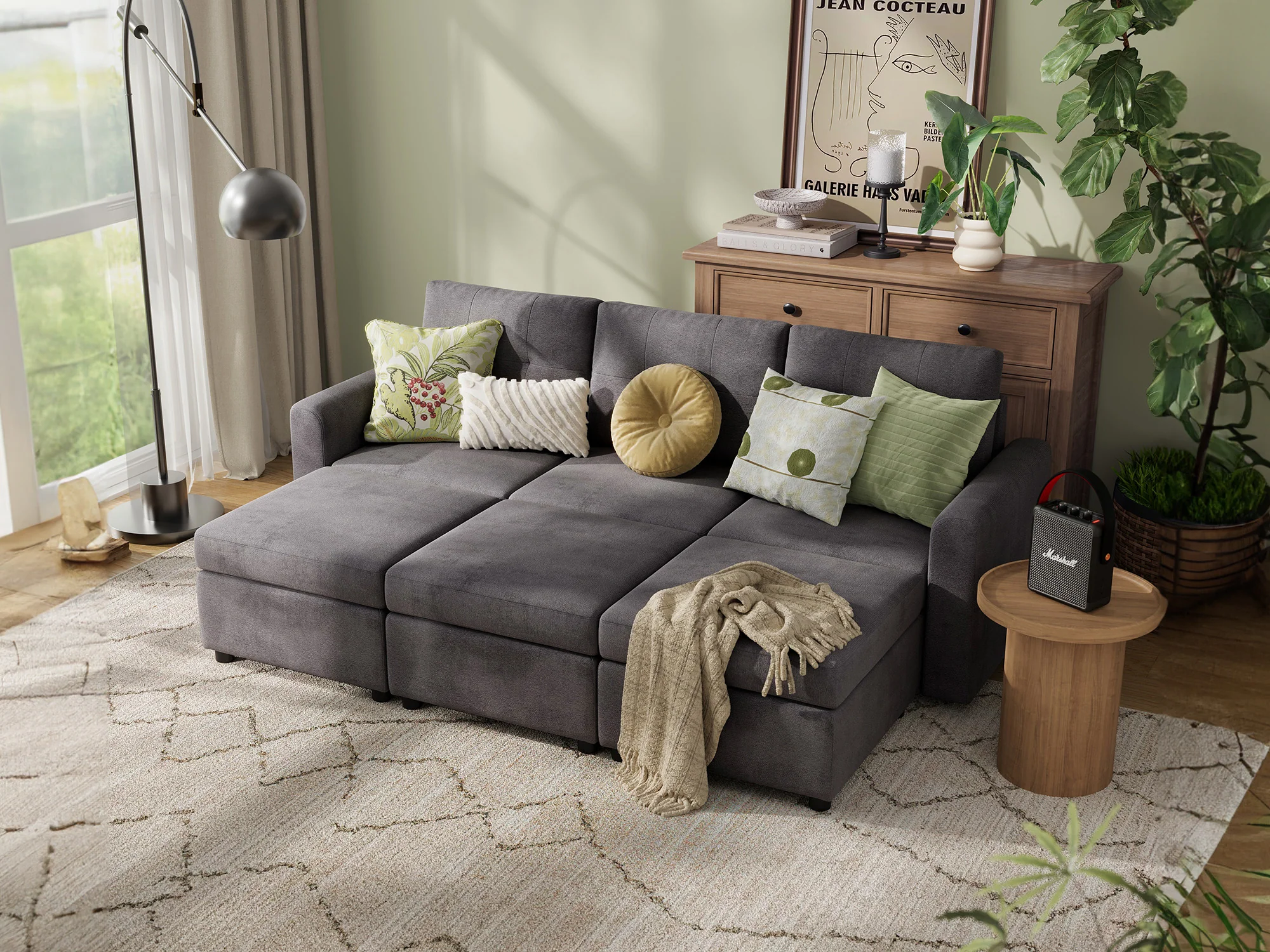 RUBIK III 3 Seats with 3 Ottomans - Image 20