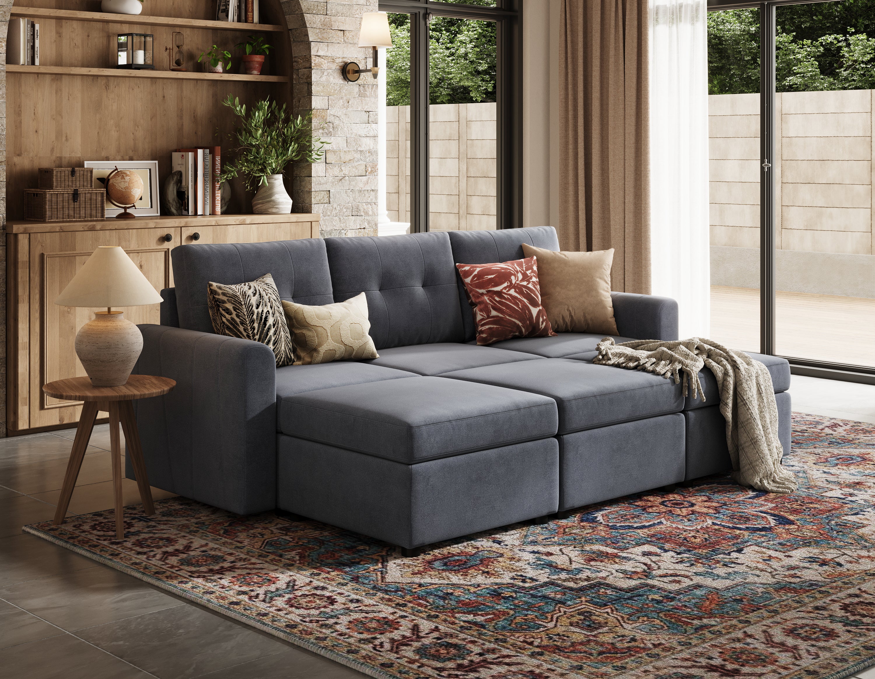 RUBIK III 3 Seats with 3 Ottomans - Image 7