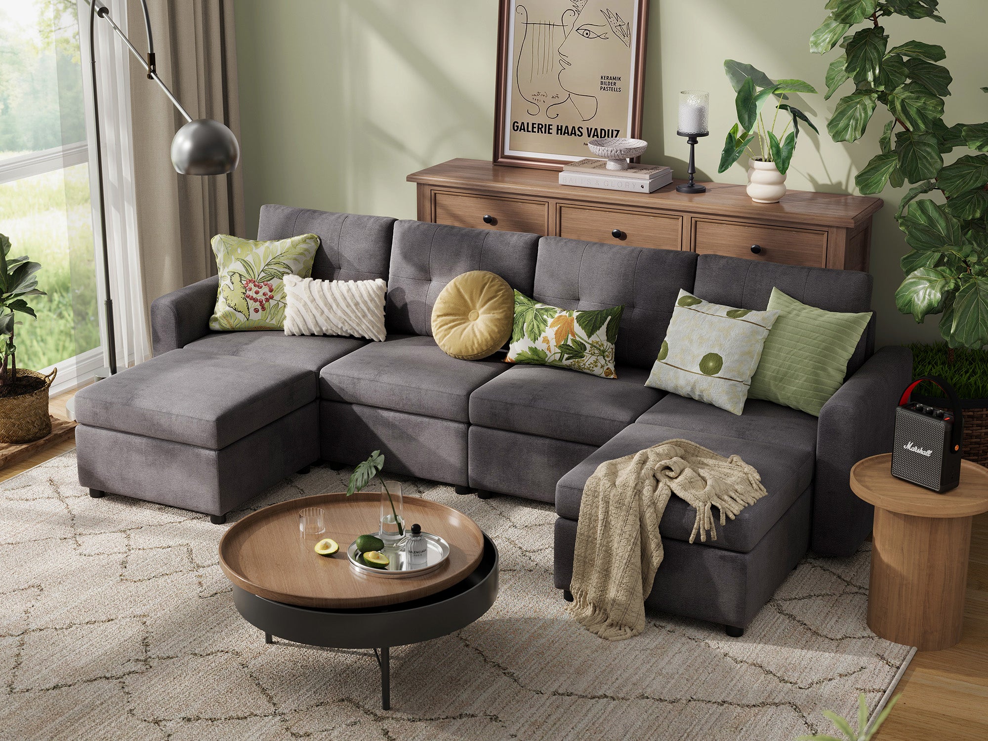 RUBIK III 4 Seats with 2 Ottomans - Image 3