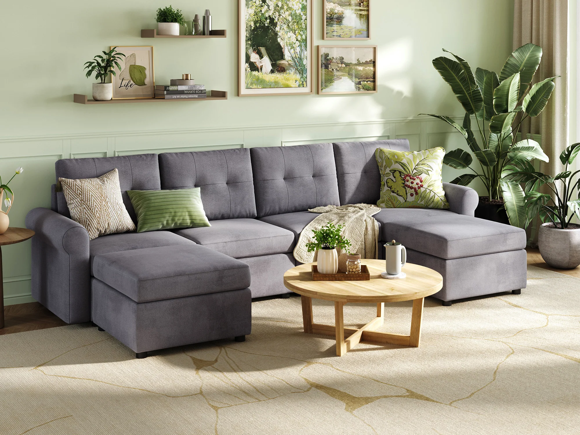 RUBIK III 4 Seats with 2 Ottomans - Image 9