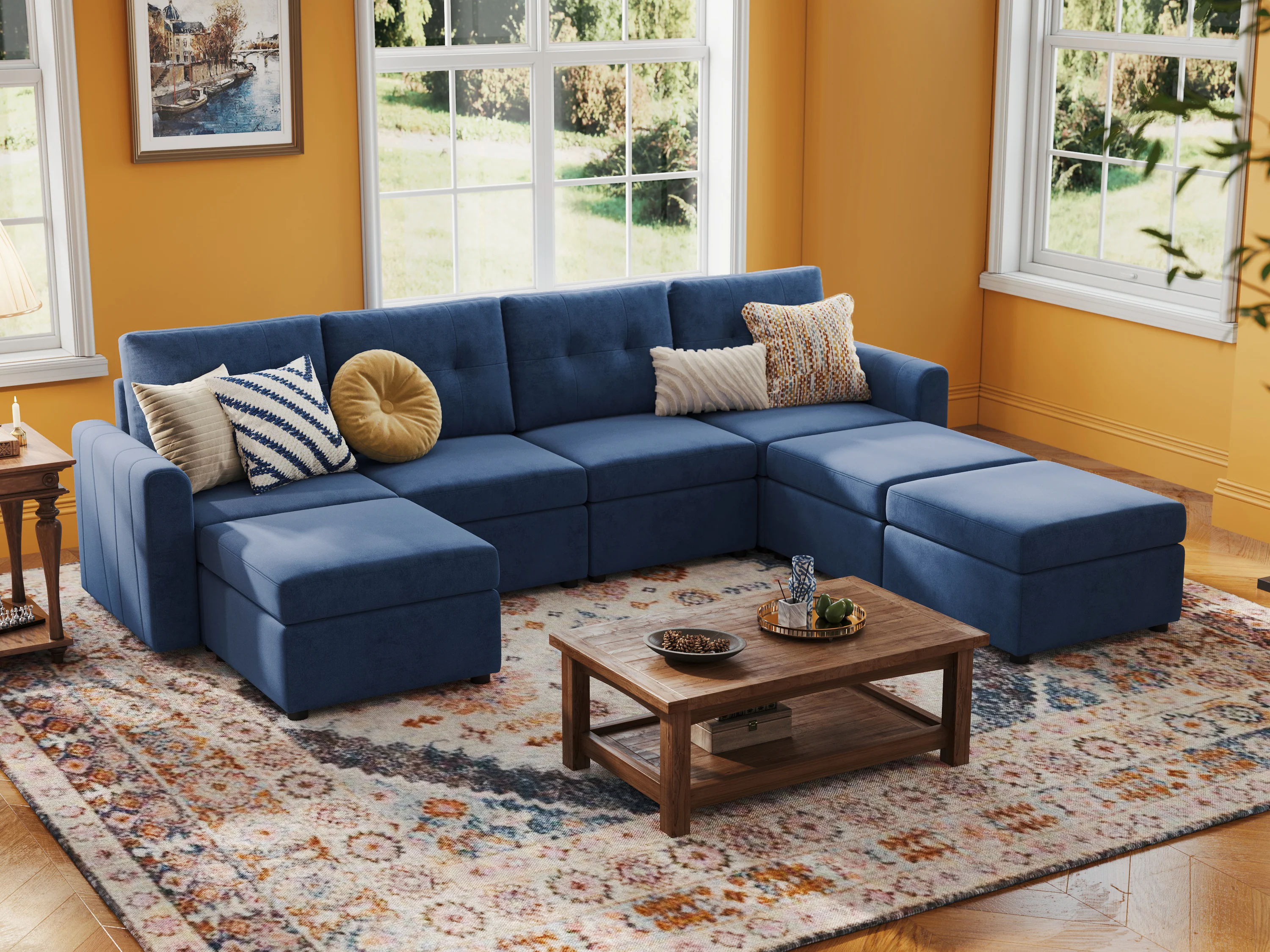 RUBIK III 4 Seats with 3 Ottomans - Image 14