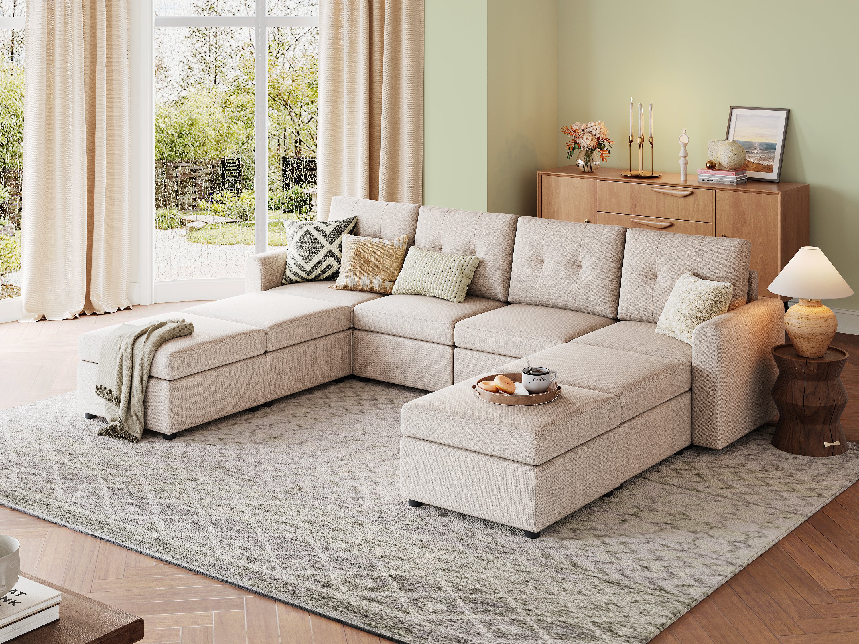 RUBIK III 4 Seats with 4 Ottomans - Image 10