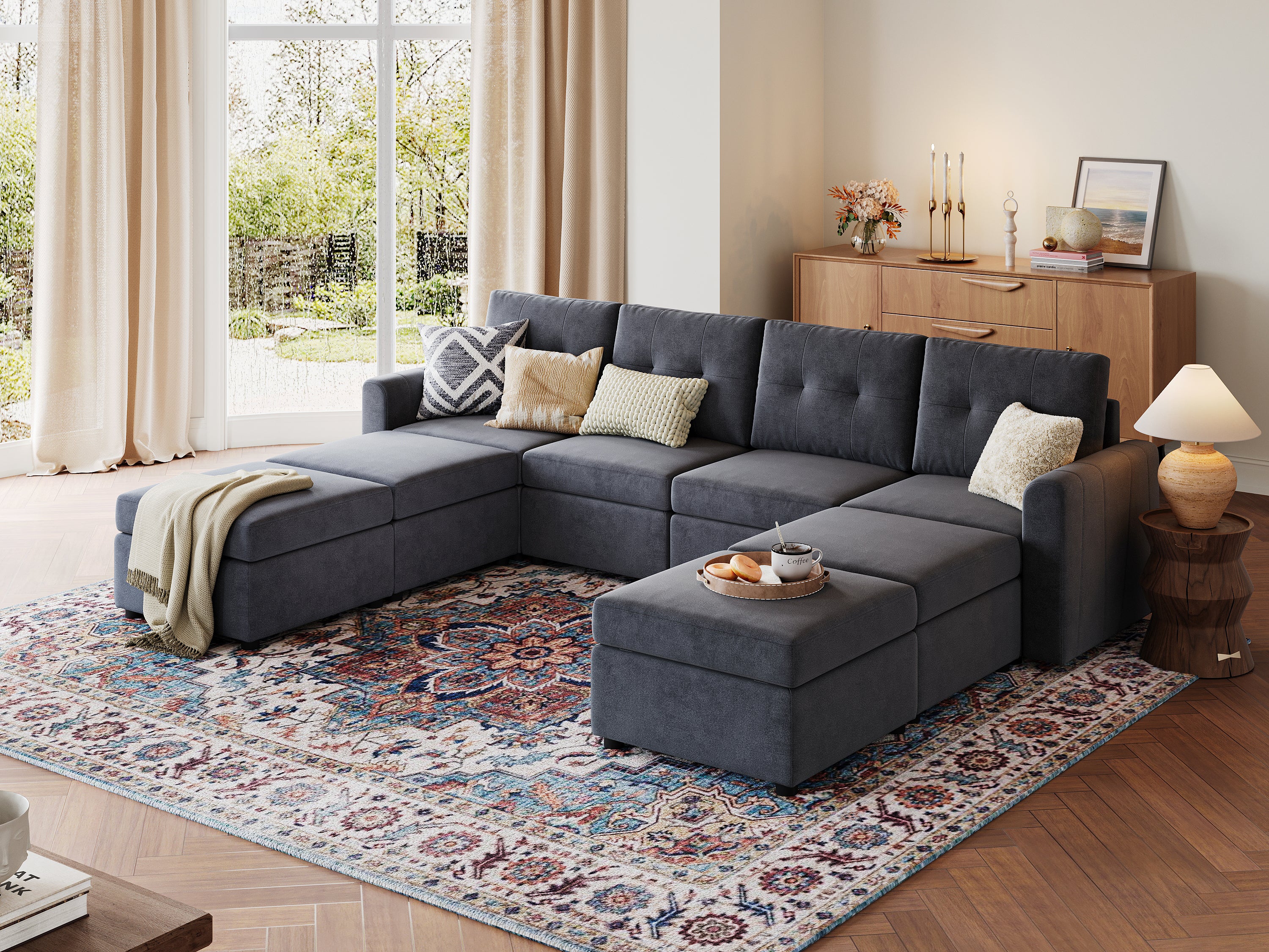 RUBIK III 4 Seats with 4 Ottomans - Image 7