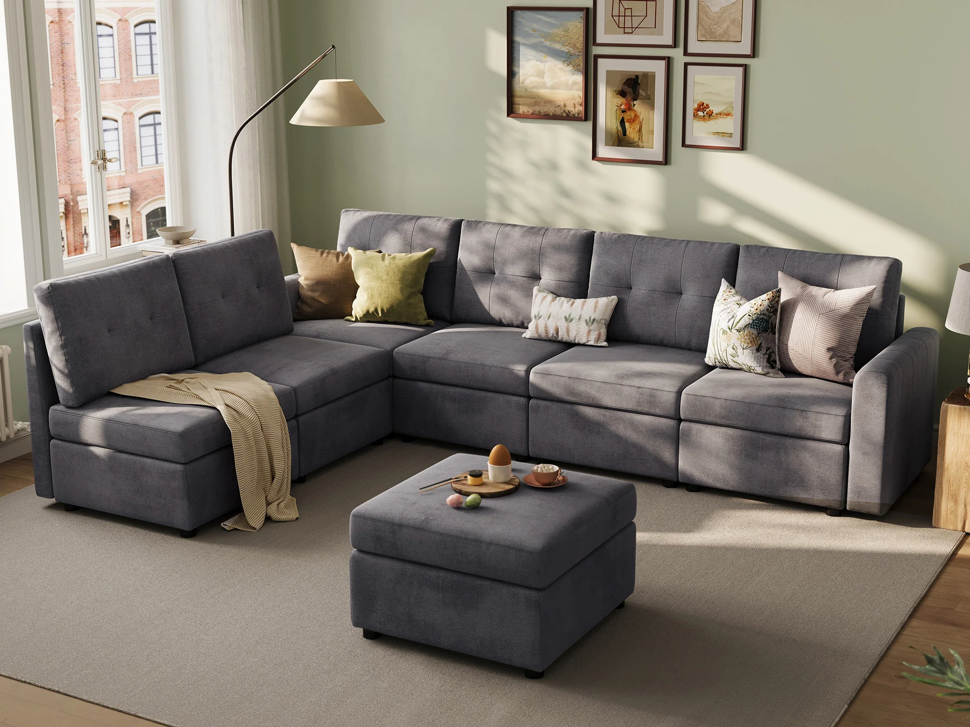 RUBIK III 6 Seats with Ottoman - Image 10