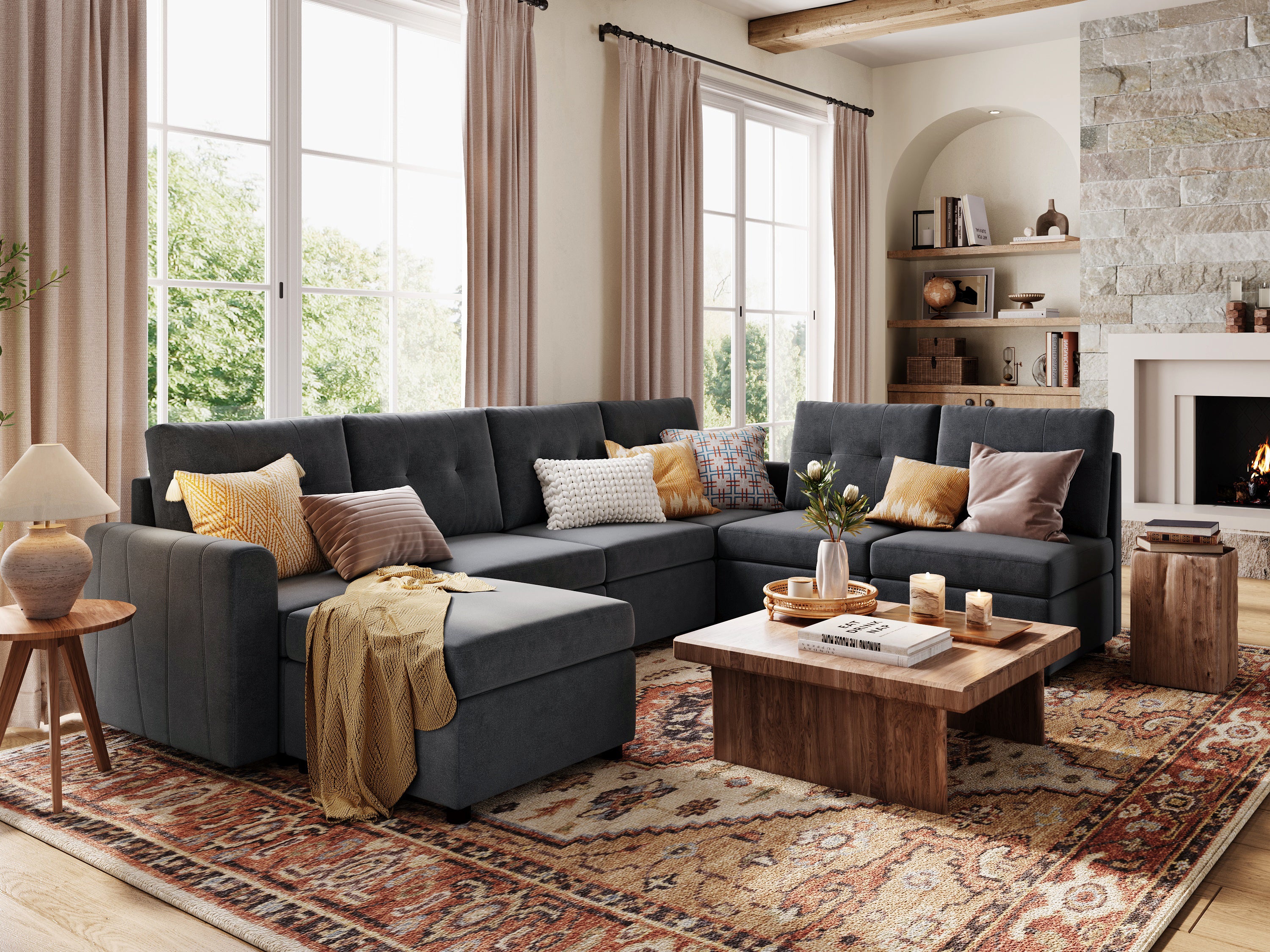 RUBIK III 6 Seats with Ottoman - Image 4