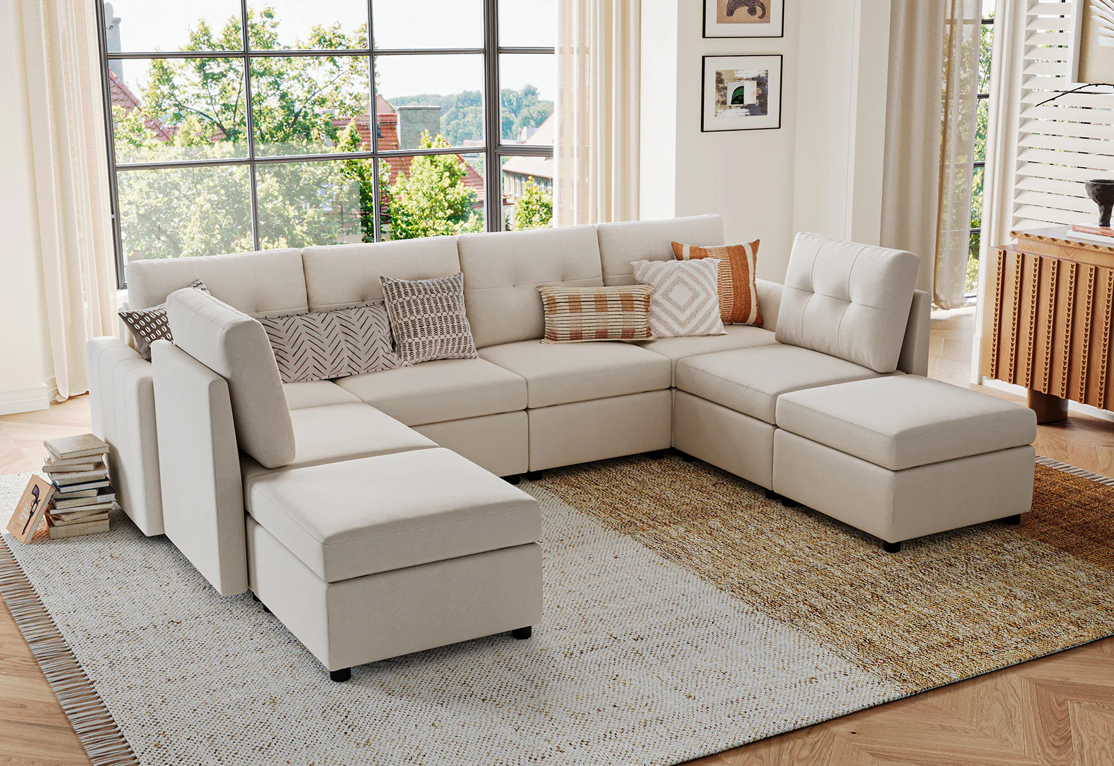 RUBIK III  6 Seats with 2 Ottomans - Image 22