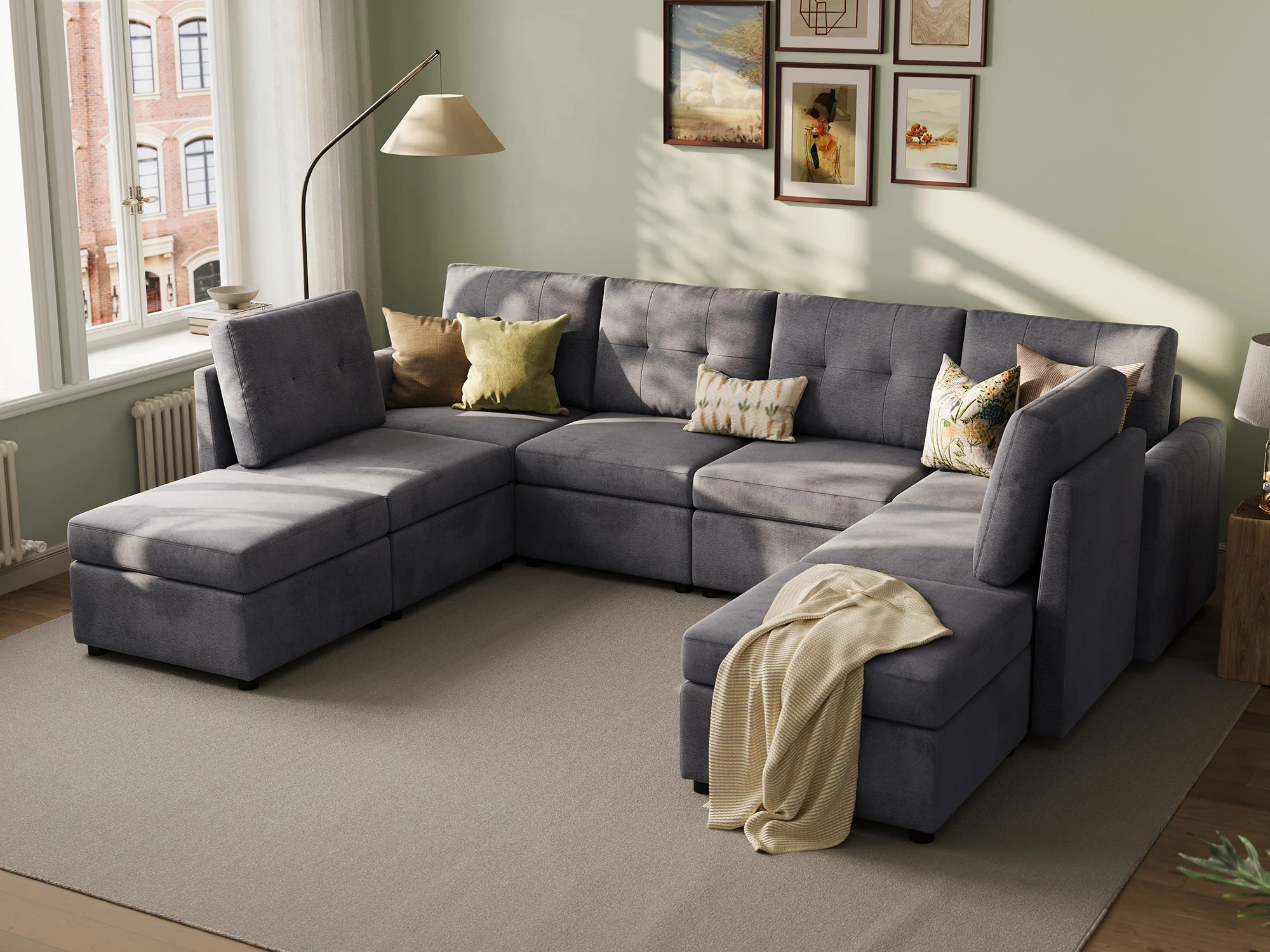 RUBIK III  6 Seats with 2 Ottomans - Image 4