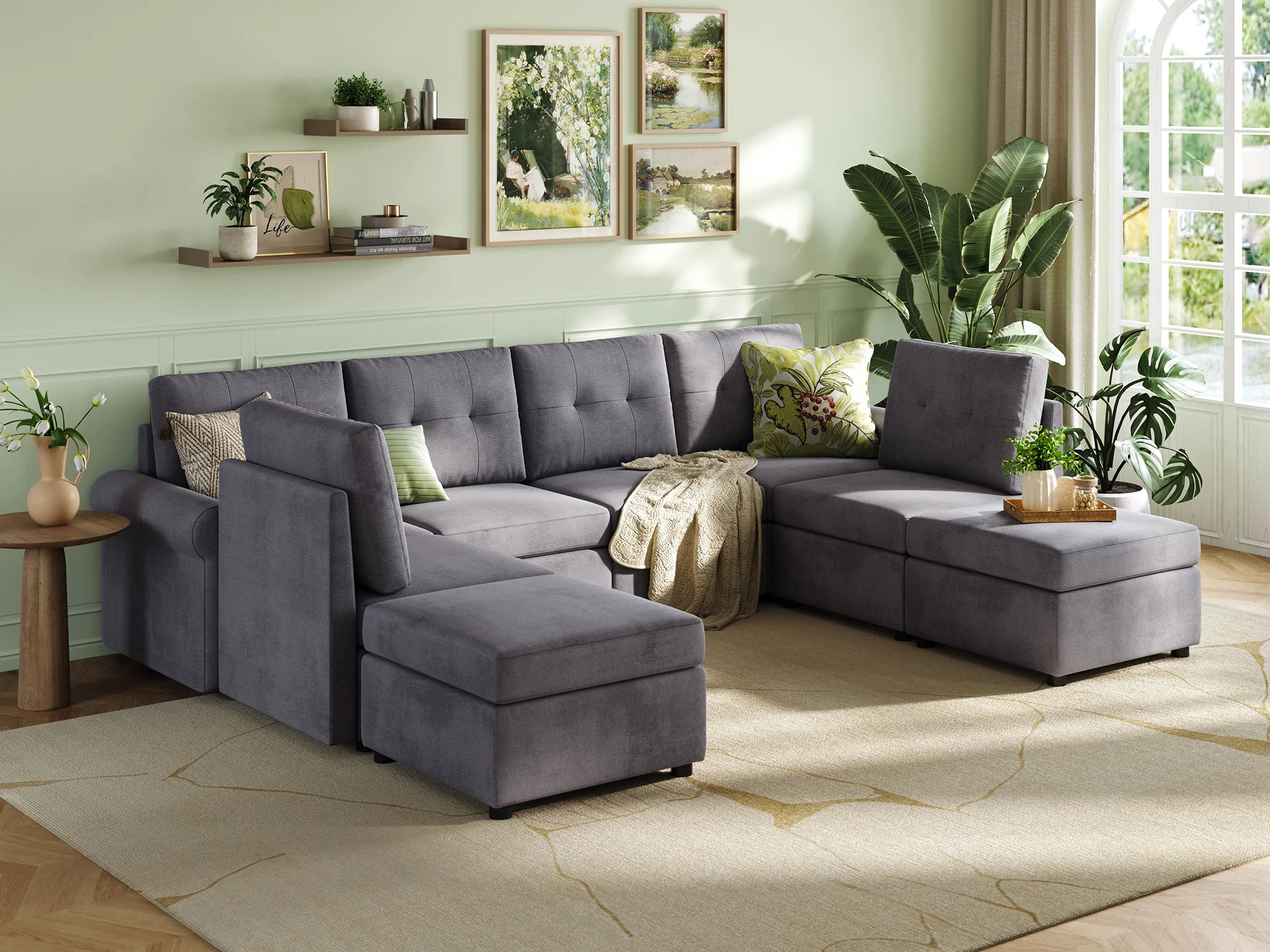 RUBIK III  6 Seats with 2 Ottomans - Image 7