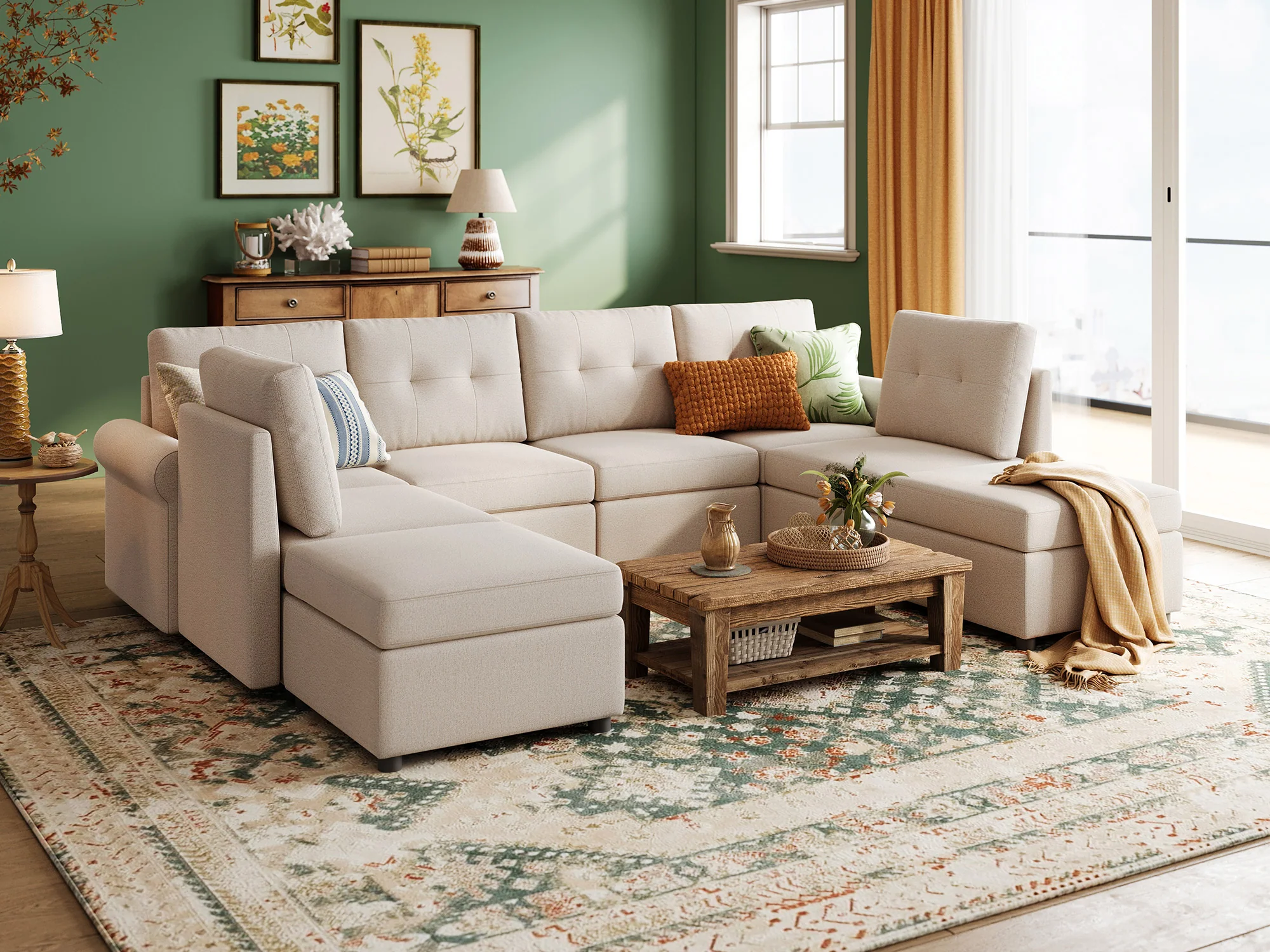 RUBIK III  6 Seats with 2 Ottomans - Image 9