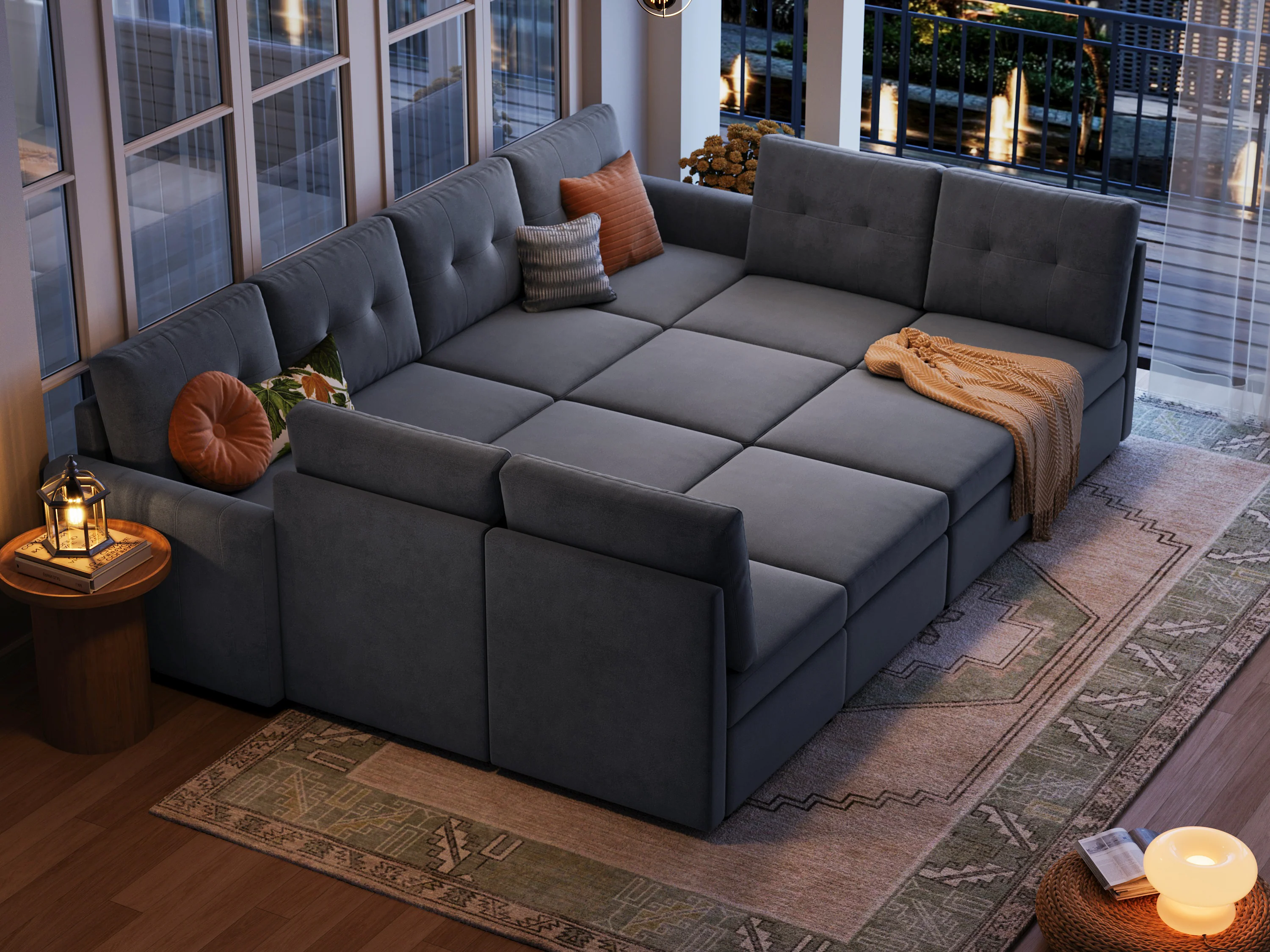 RUBIK III 8 Seats with 4 Ottomans - Image 12