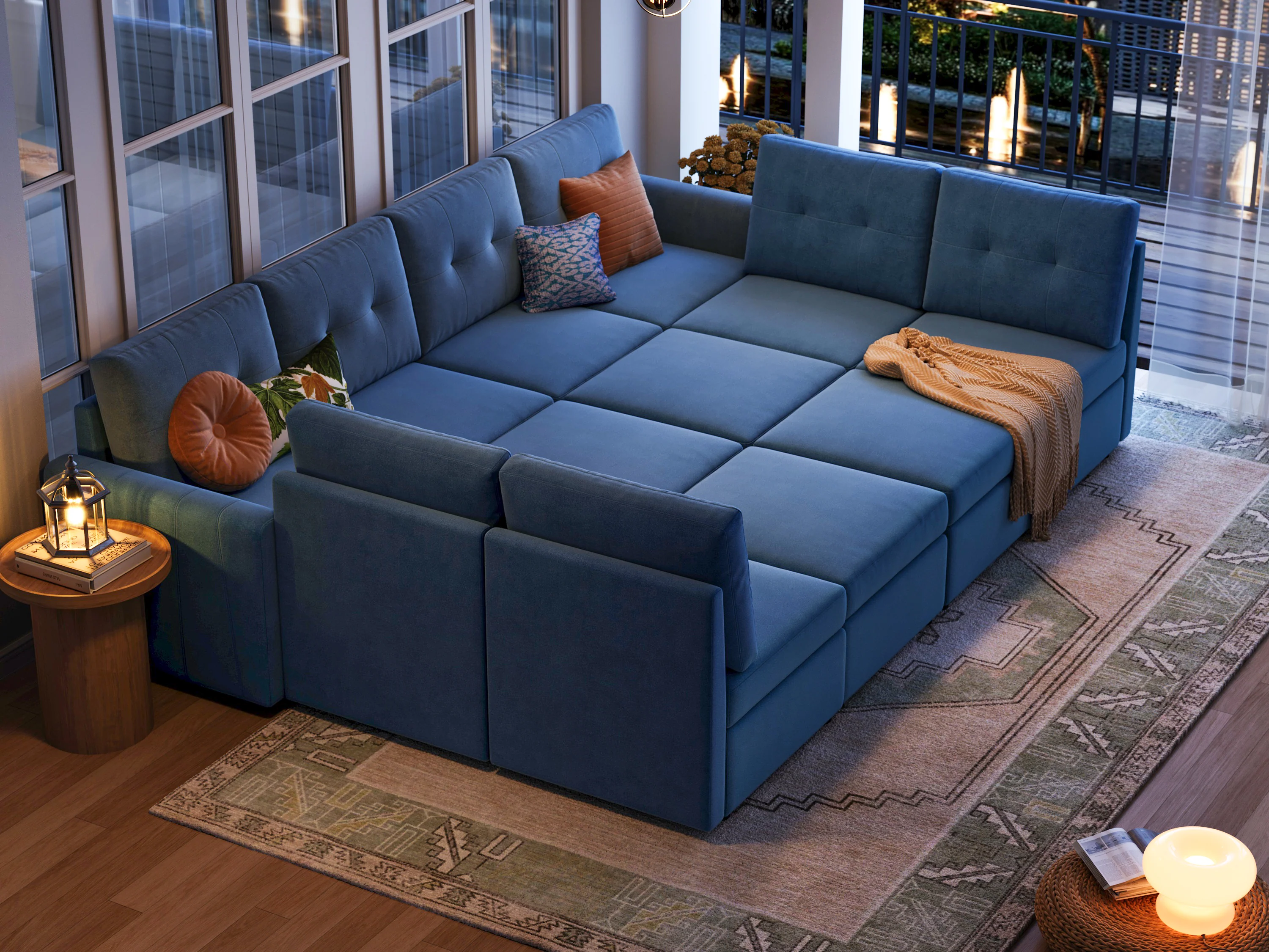 RUBIK III 8 Seats with 4 Ottomans - Image 19