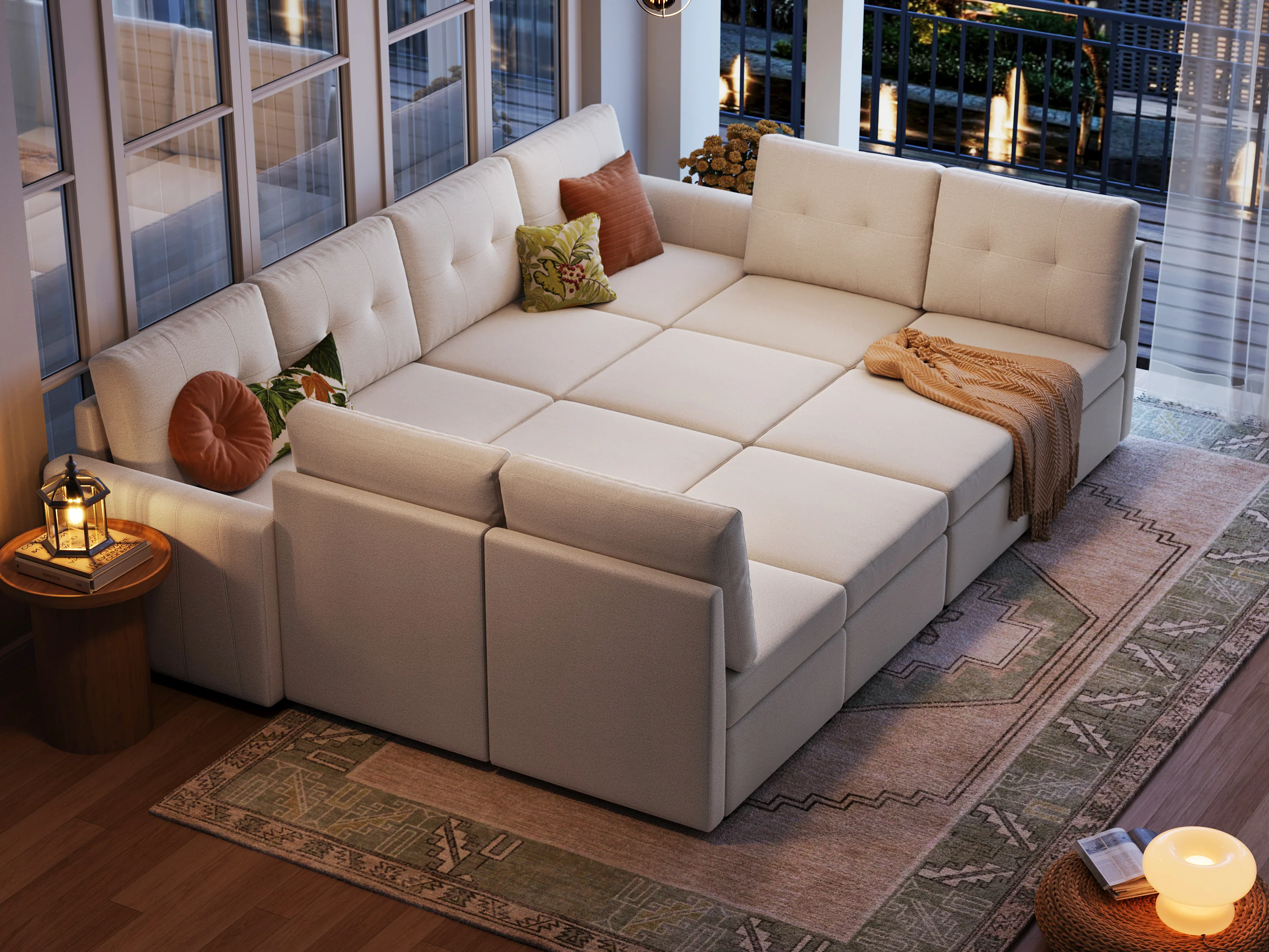 RUBIK III 8 Seats with 4 Ottomans - Image 7