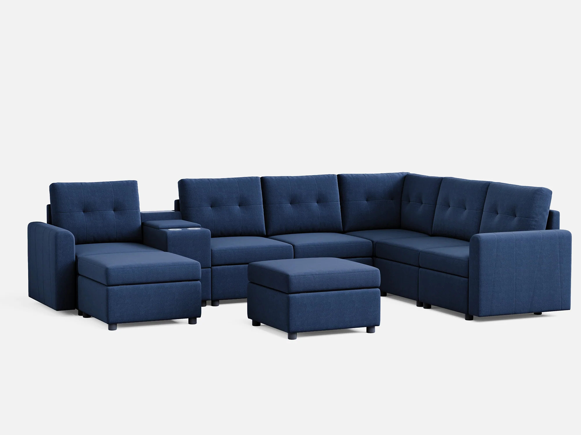 RUBIK III 5 Seats with 2 Ottomans & Corner & Console - Image 5