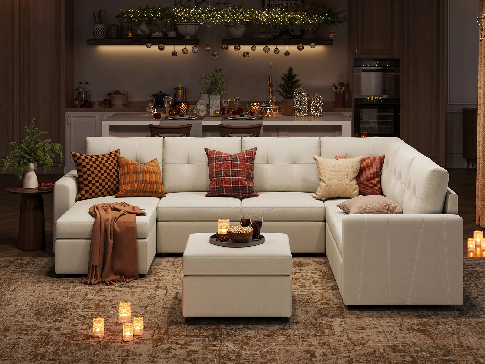 RUBIK III 5 Seats with Corner & 2 Ottomans - Image 10