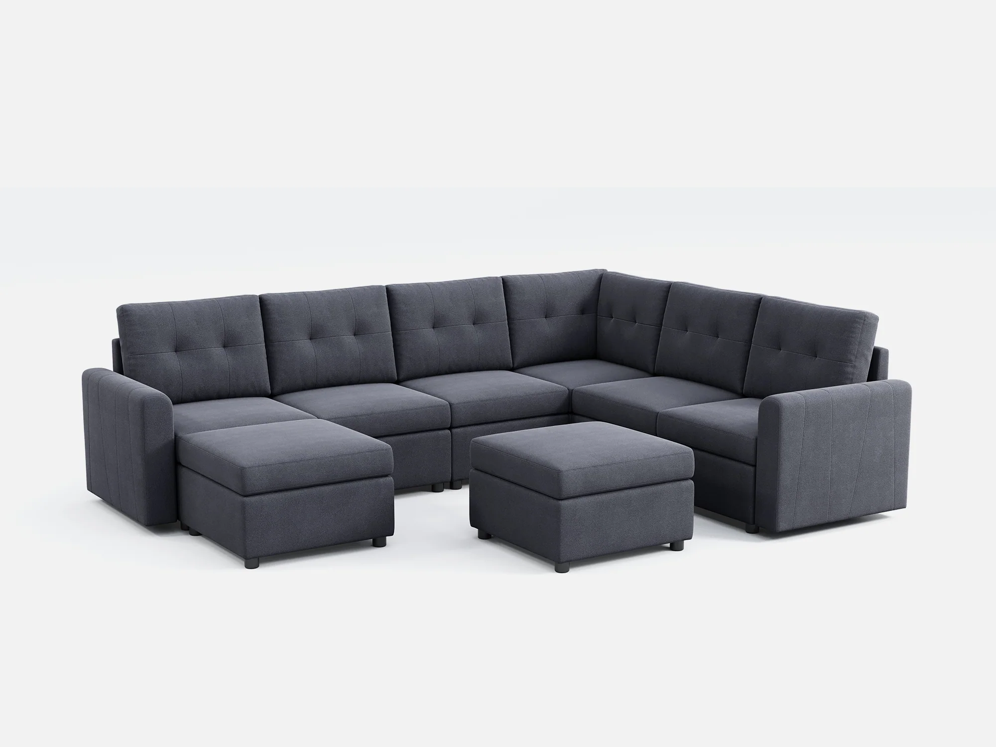 RUBIK III 5 Seats with Corner & 2 Ottomans - Image 15