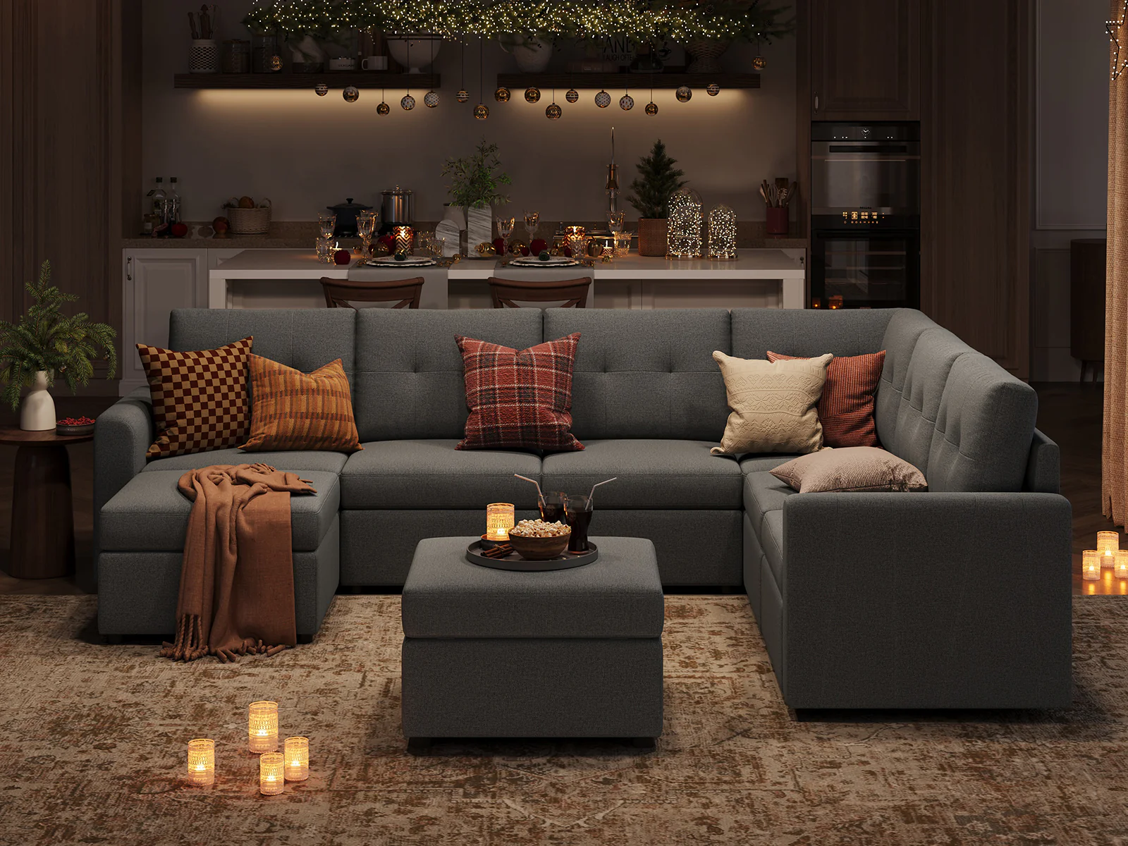 RUBIK III 5 Seats with Corner & 2 Ottomans - Image 5