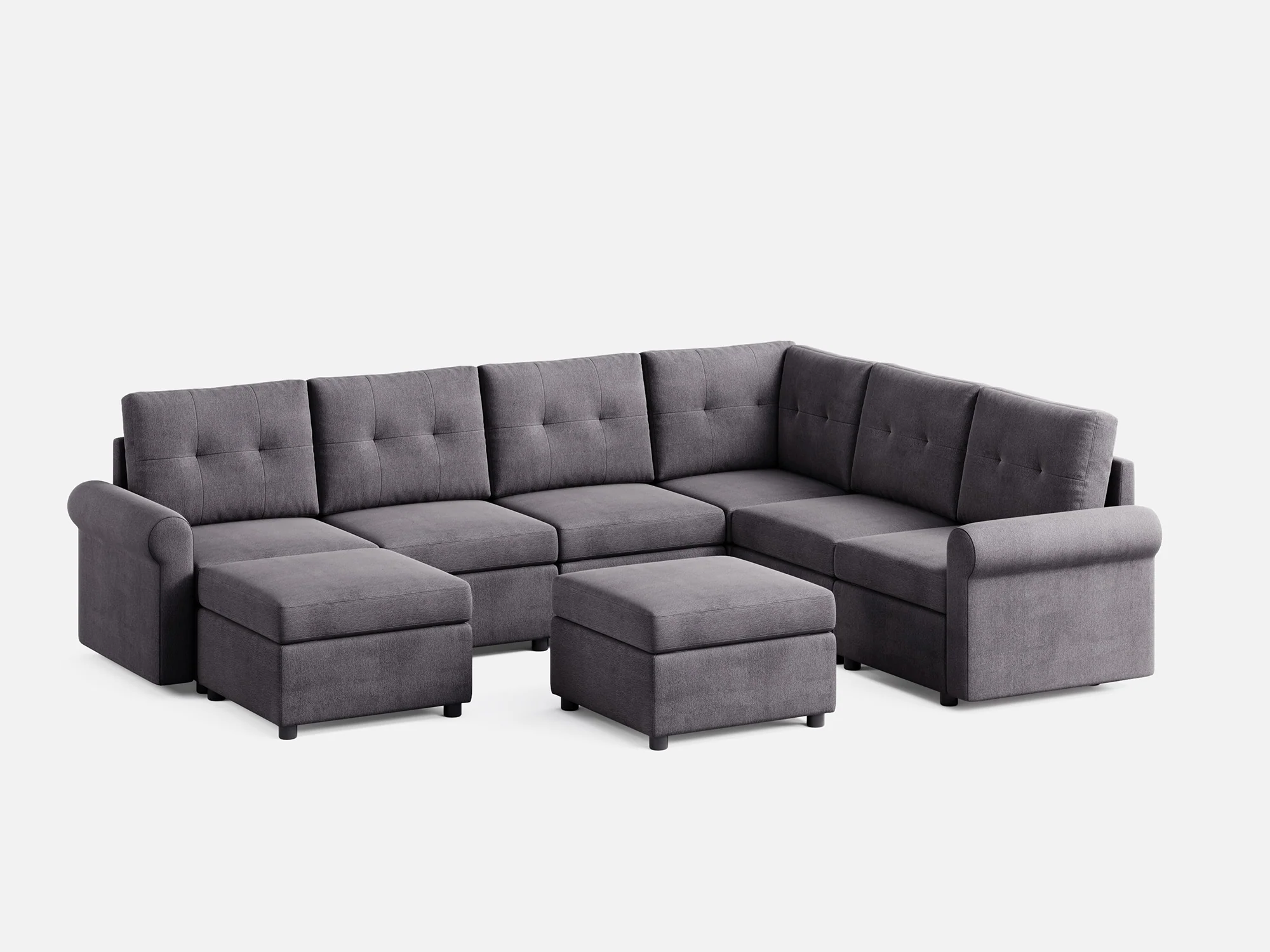 RUBIK III 5 Seats with Corner & 2 Ottomans - Image 7