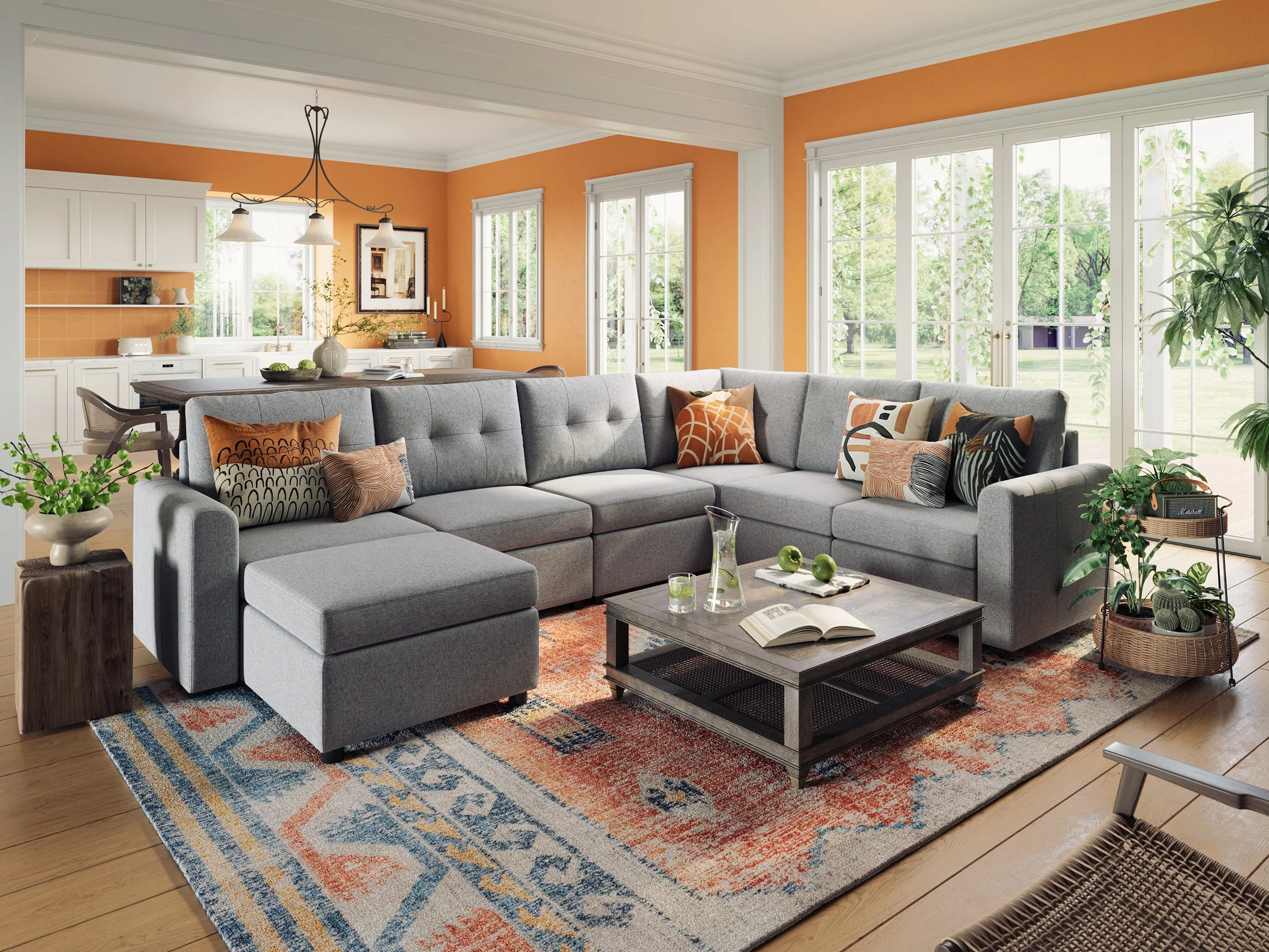 RUBIK III 5 Seats with Corner & Ottoman - Image 14