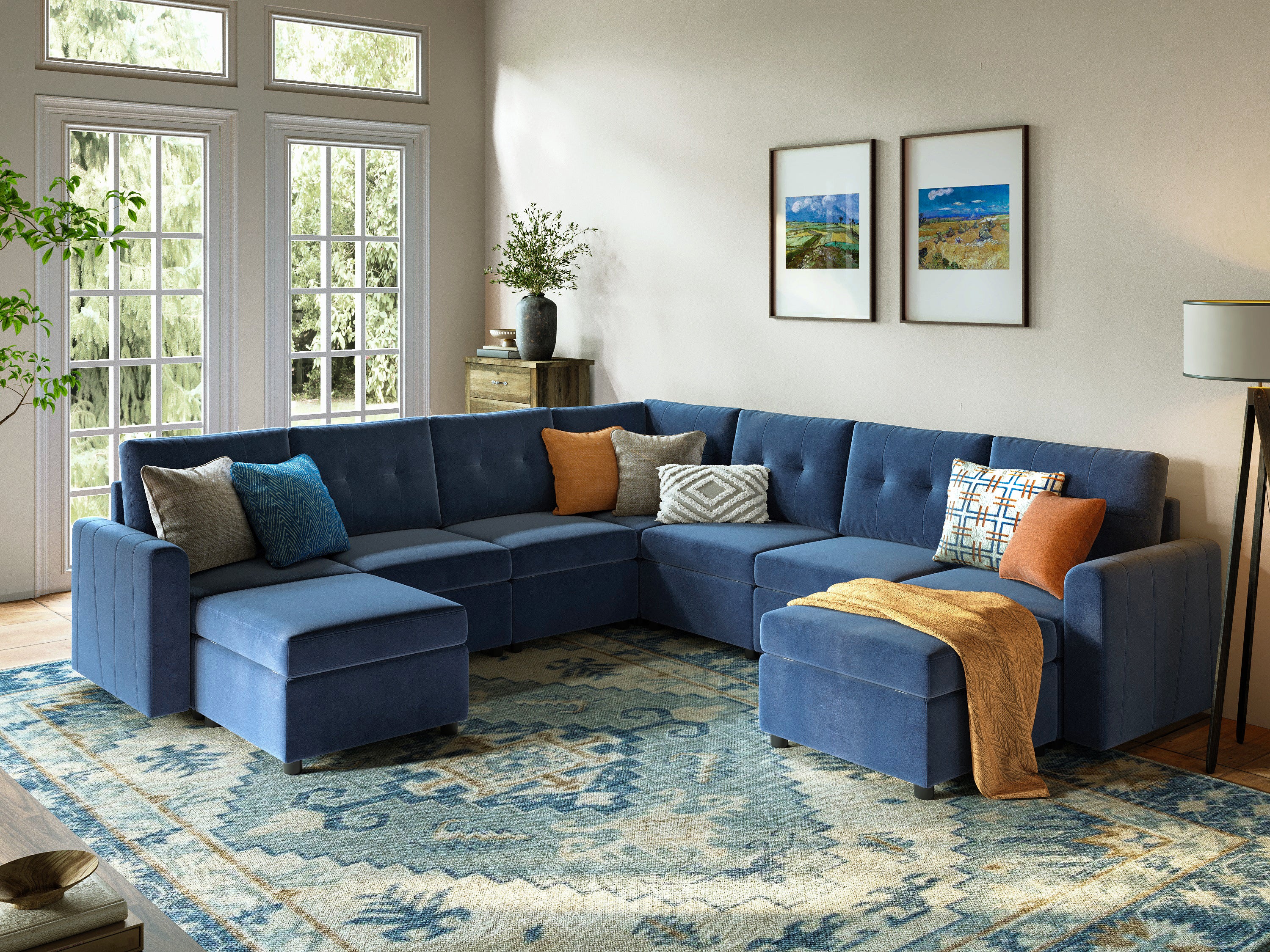 RUBIK III 6 Seats with Corner & 2 Ottomans - Image 12