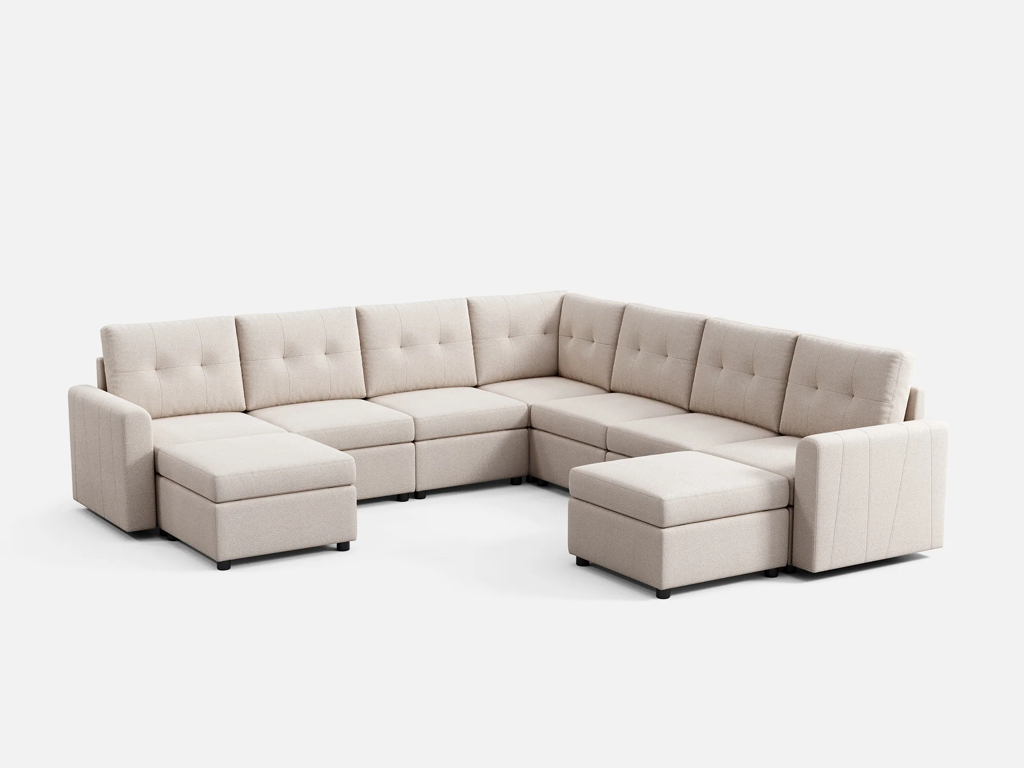 RUBIK III 6 Seats with Corner & 2 Ottomans - Image 3