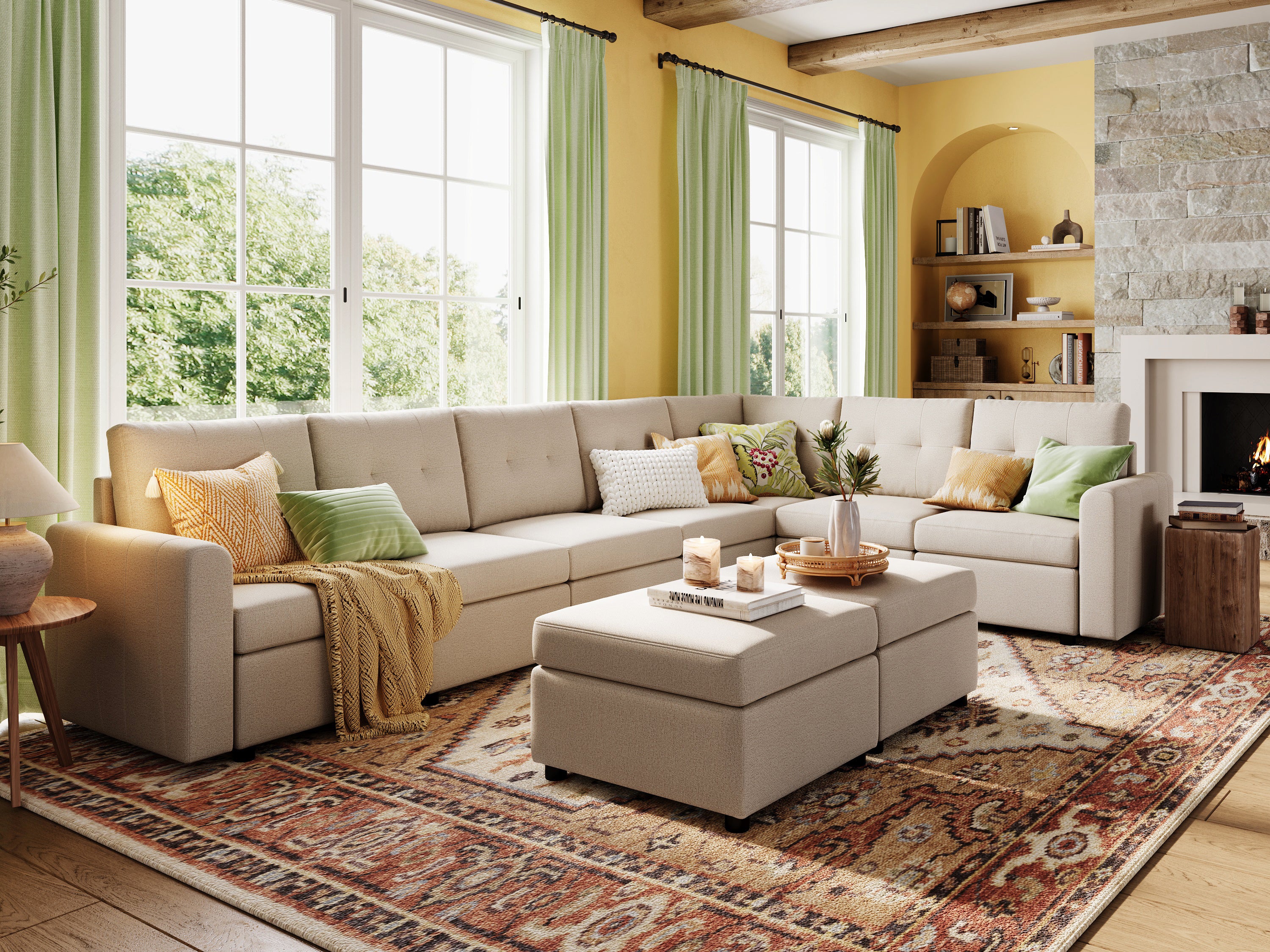 RUBIK III 6 Seats with Corner & 2 Ottomans - Image 5