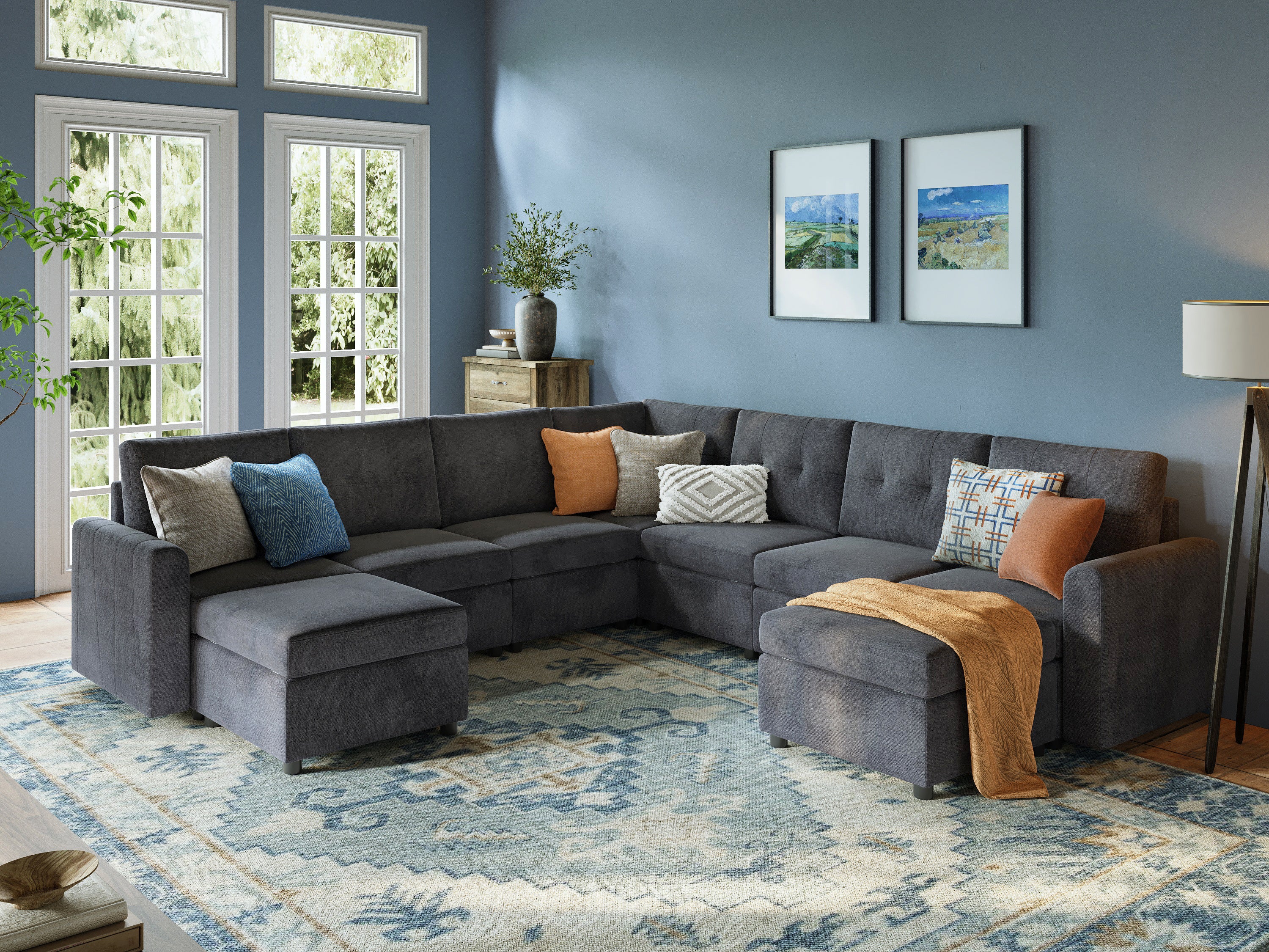 RUBIK III 6 Seats with Corner & 2 Ottomans - Image 8