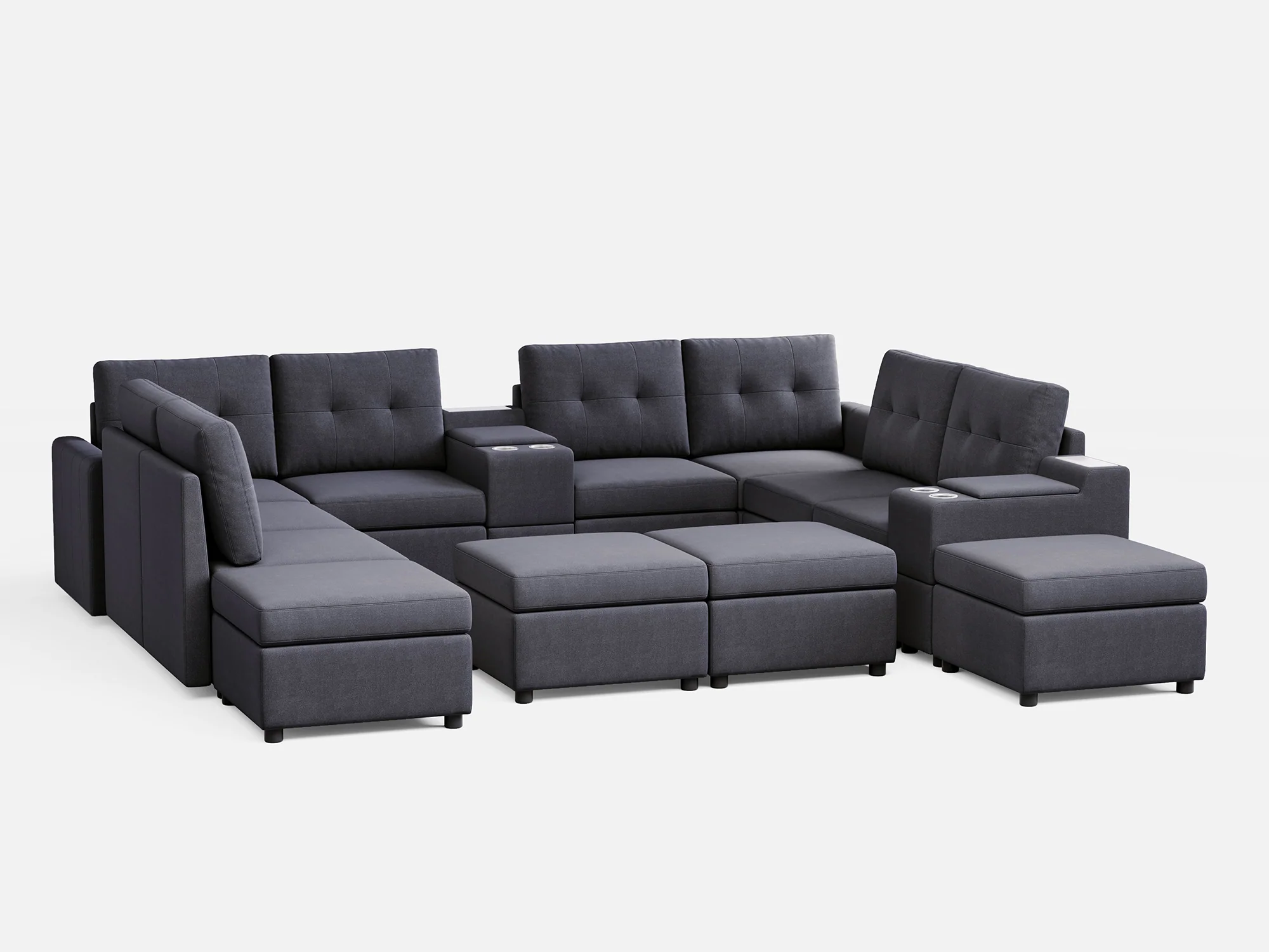 RUBIK III 8 Seats with 4 Ottomans & 2 Consoles - Image 4