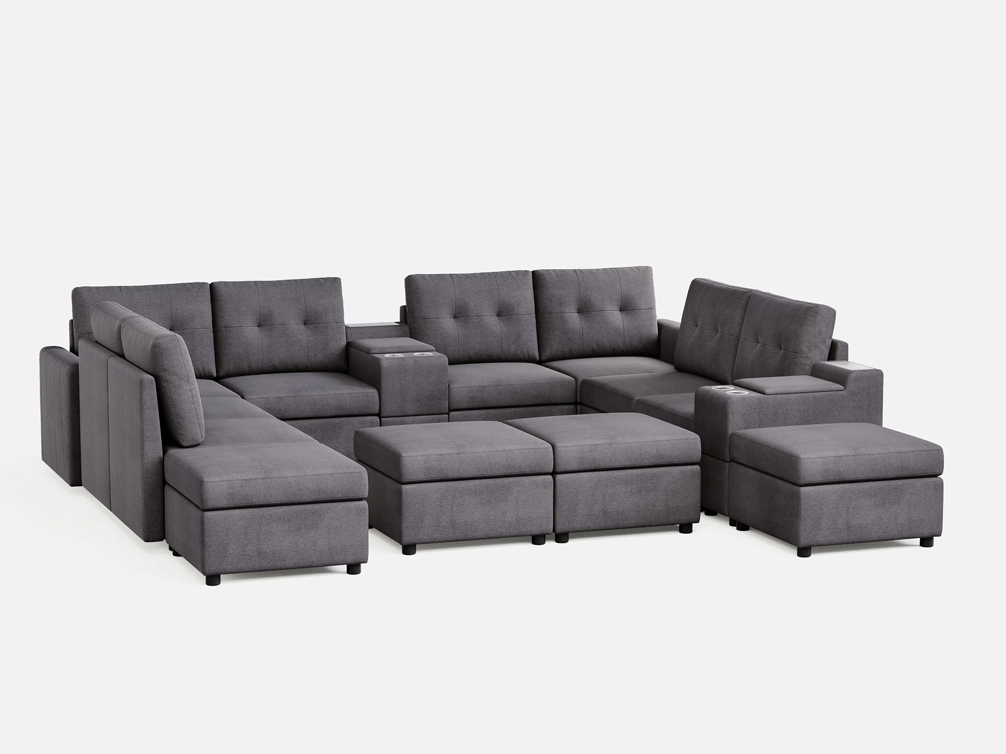 RUBIK III 8 Seats with 4 Ottomans & 2 Consoles - Image 8