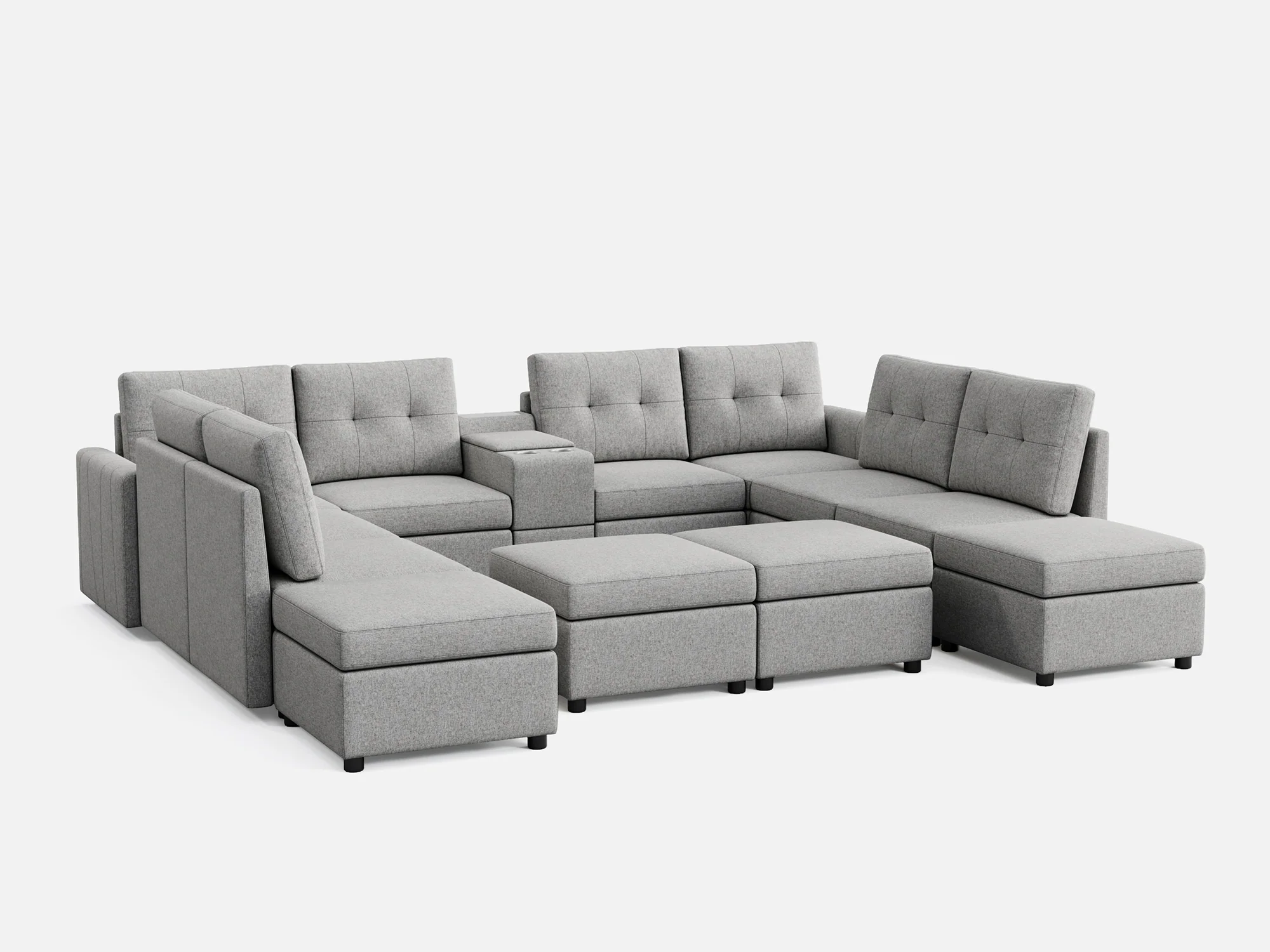 RUBIK III 8 Seats with 4 Ottomans & Console - Image 11