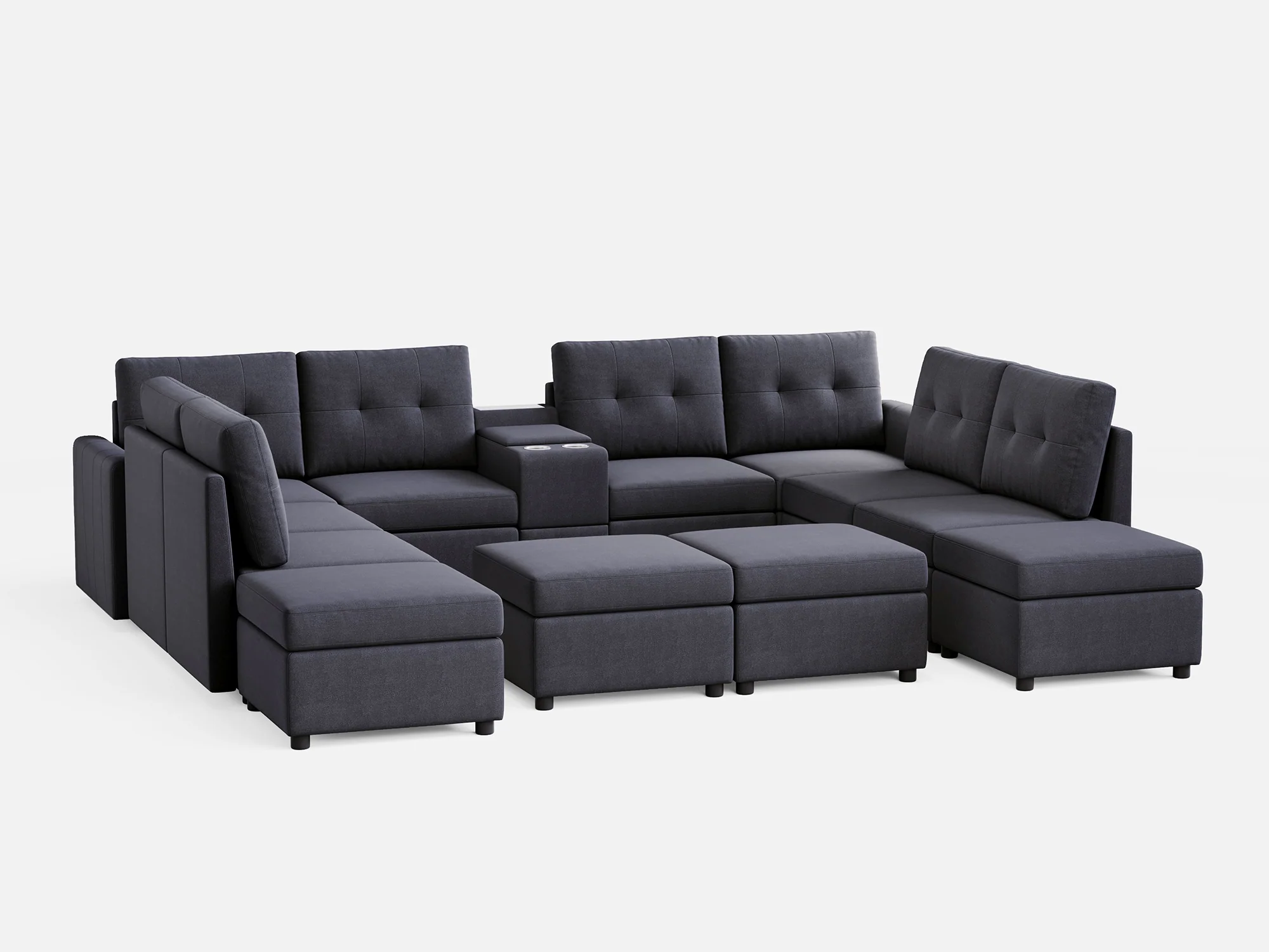 RUBIK III 8 Seats with 4 Ottomans & Console - Image 7