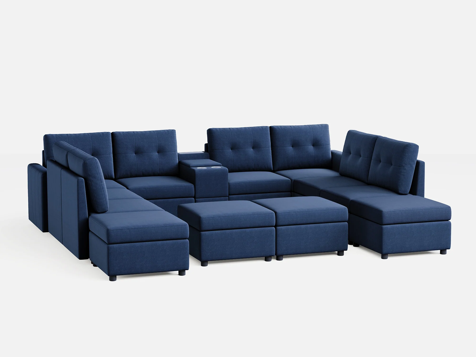 RUBIK III 8 Seats with 4 Ottomans & Console - Image 9