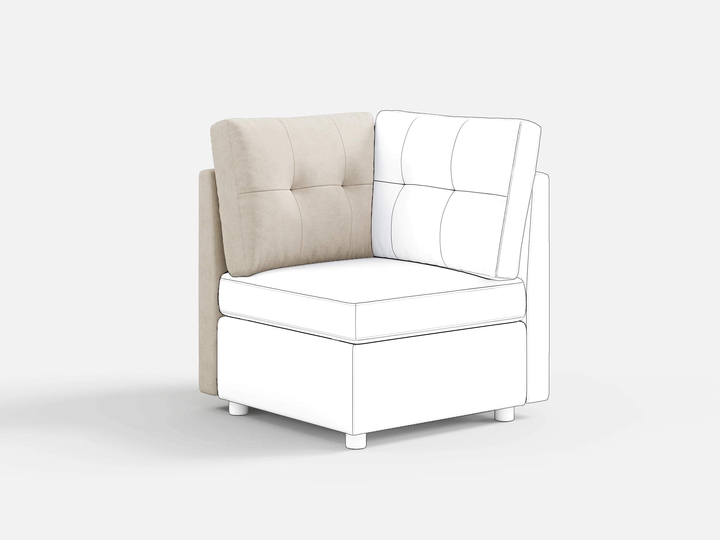 RUBIK III Armrest & Seat & Ottoman & Corner & Seat Cushion & Backrest & Back Cushion - Image 60