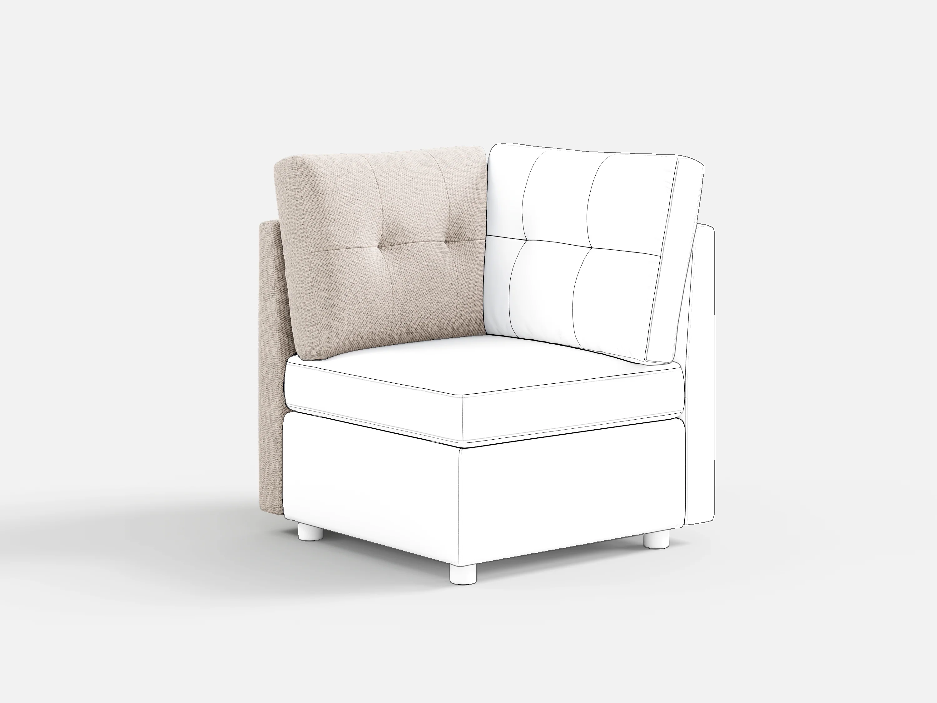 RUBIK III Armrest & Seat & Ottoman & Corner & Seat Cushion & Backrest & Back Cushion - Image 64